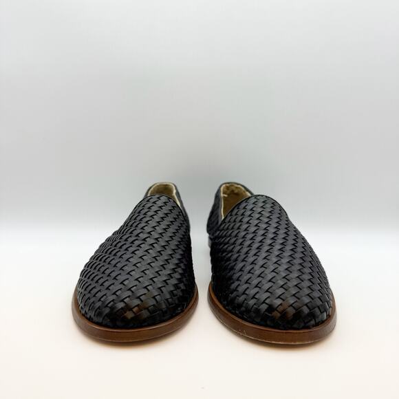 Nisolo Alejandro Mens Woven Slip-on Loafer US 10 Black Leather NIB - Picture 5 of 10